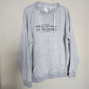 Vintage San Francisco Sweatshirt Unisex XL Grey Hoodie California City Sweater